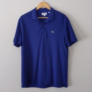 Lacoste Blue Cotton Polo